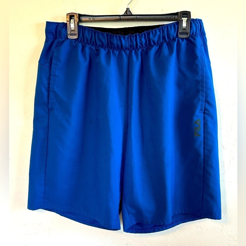 FILA Men's Blue Lightweight Athletic Drawsting Waist Shorts Sz L